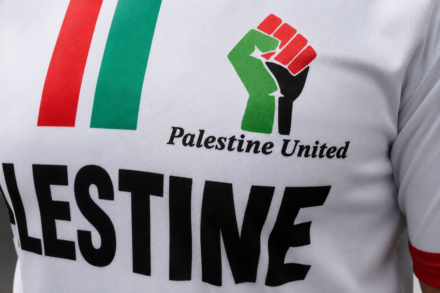 Palestine United Football T-shirt White