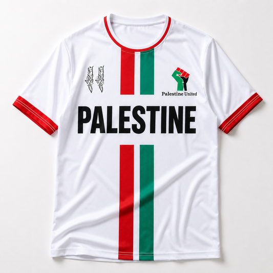 Palestine United Fodbold T-shirt Hvid