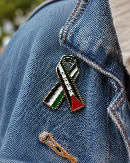 Free Palestine Ribbon Badge