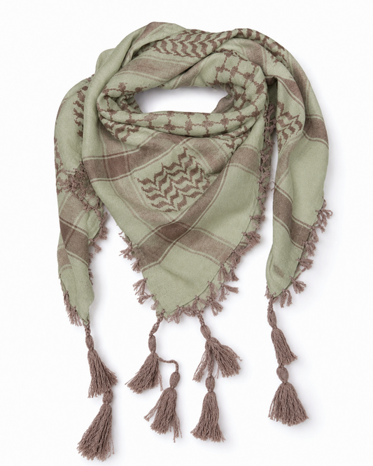 Kufiya/Keffiyeh Dessert Cream 100% Cotton