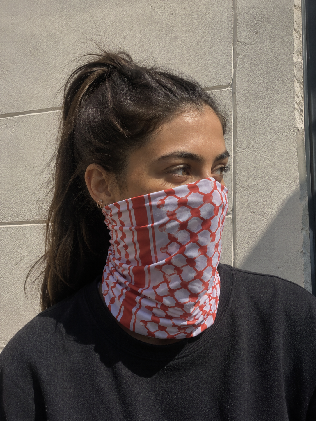 Red Keffiyeh Bandana / Neck Warmer