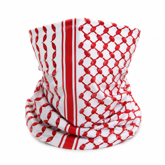 Red Keffiyeh Bandana / Neck Warmer