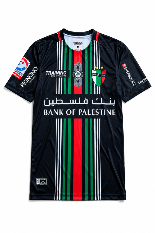 Camiseta de entrenamiento de fútbol Palestino Negra