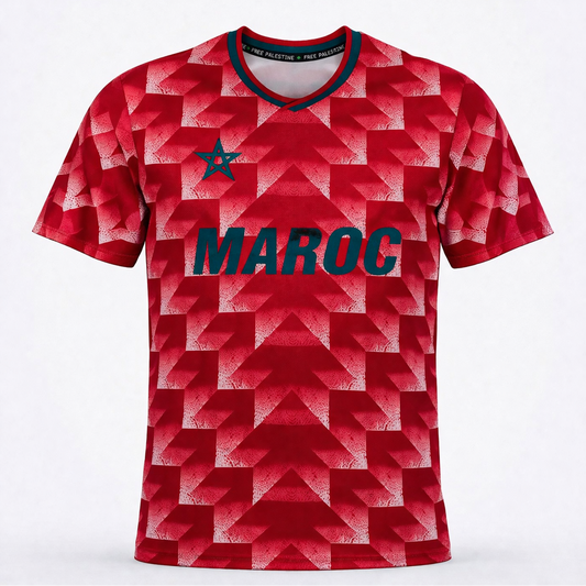 Palestine x Maroc T-shirt de football rétro