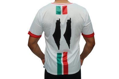 Camiseta de Futebol Unissexo Palestina United Branca