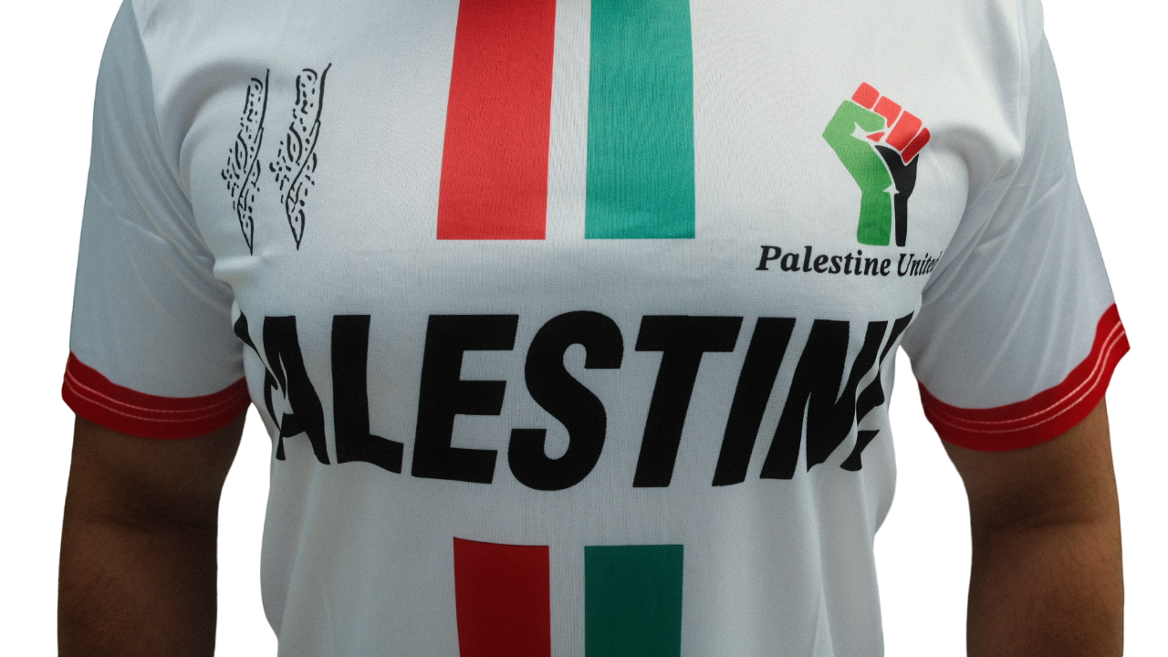 Palestine United Voetbal T-shirt Unisex Wit