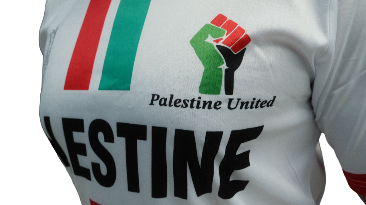 Camiseta de Futebol Unissexo Palestina United Branca