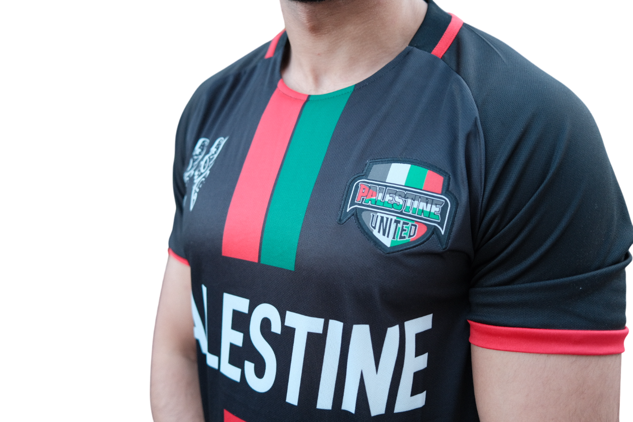 Palestine United Football T-shirt Unisex Black