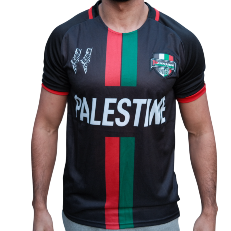 Palestine United Football T-shirt Unisex Black