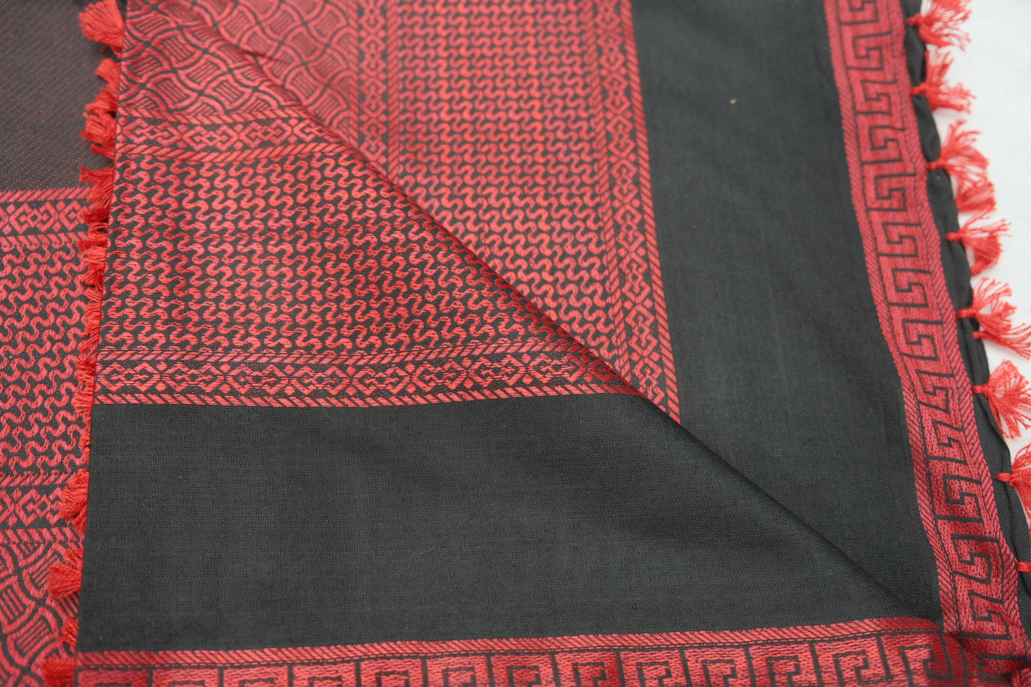Shemagh Rojo Negro