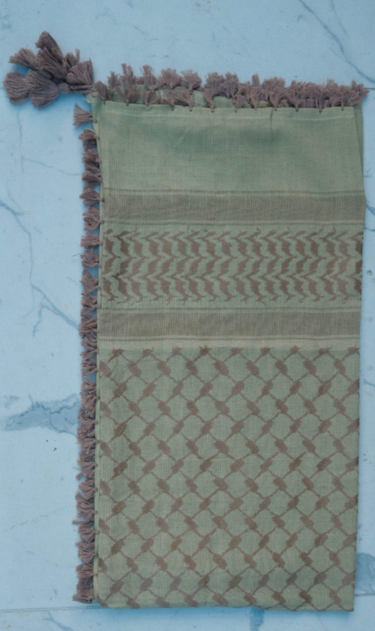 Kufiya/Keffiyeh Desert Cream 100% Cotton
