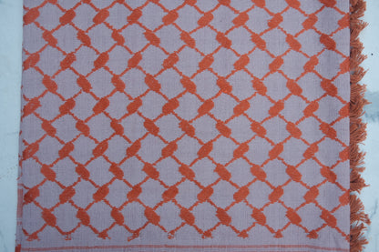 Kufiya/Keffiyeh Orange 100% Cotton