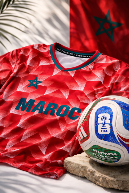 Palestine x Maroc T-shirt de football rétro