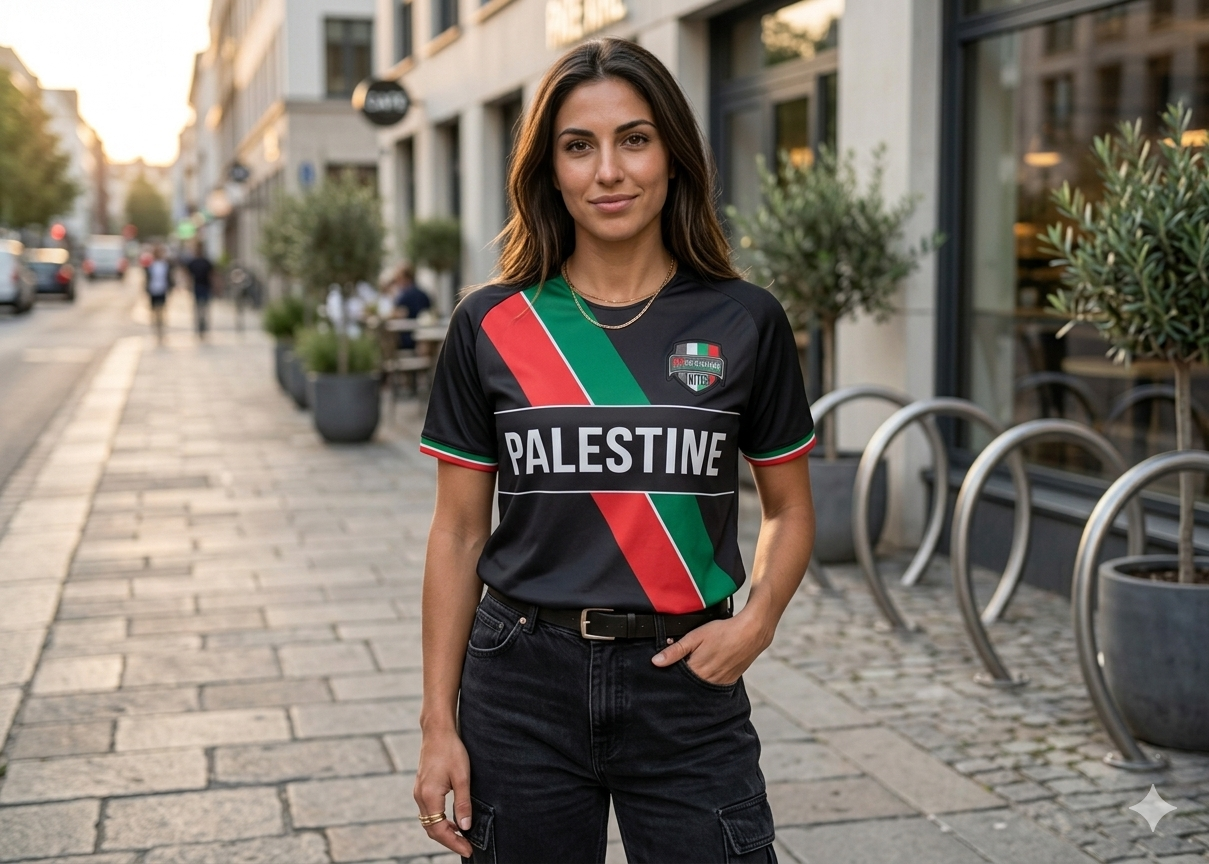 Palestine United T-Shirt United We Stand Black