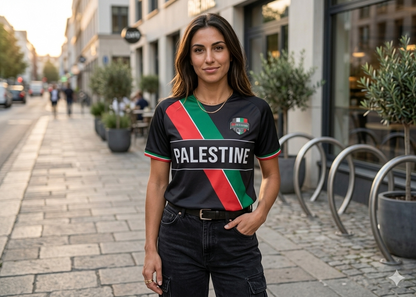 Palestine United T-Shirt United We Stand Black