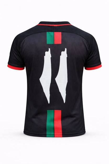 T-shirt de football Palestine United noir