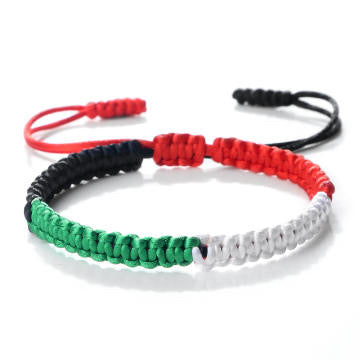 Flätad Palestina Armband