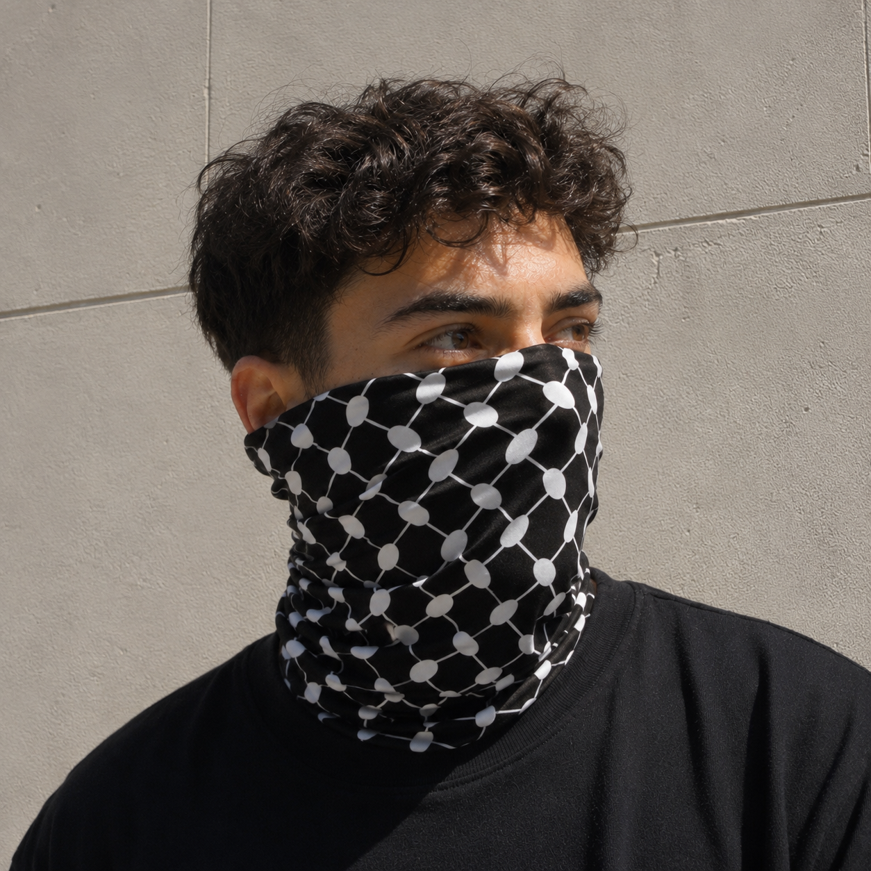 Black Keffiyeh Bandana / Neck Warmer