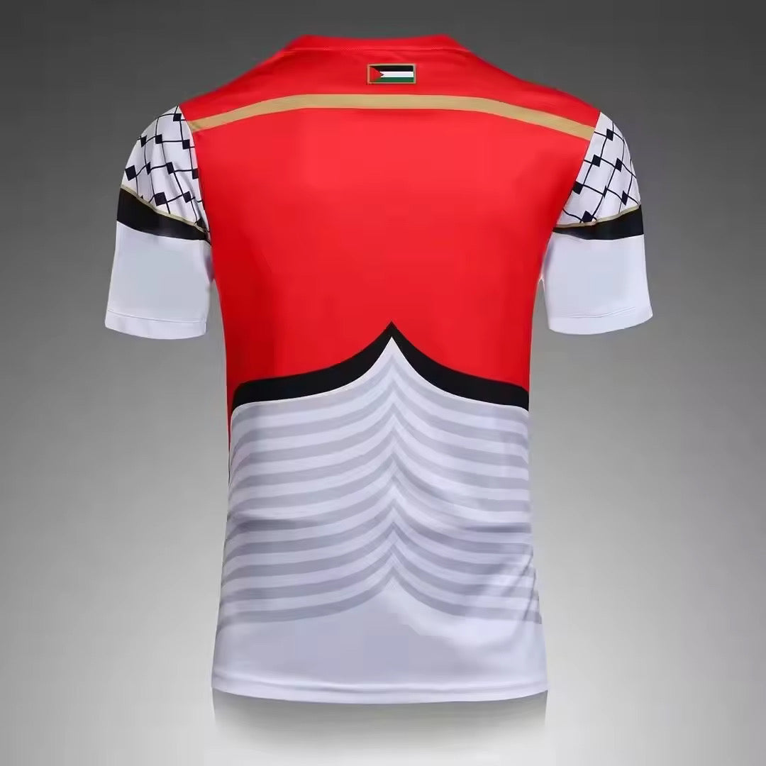 Palestine Football Jersey White-Red