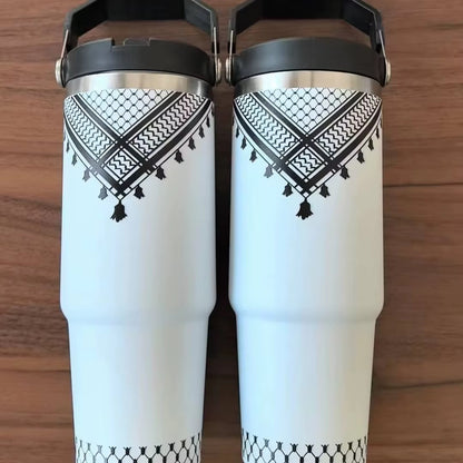 Keffiyeh Pattern Handle Thermofles – 887 ml
