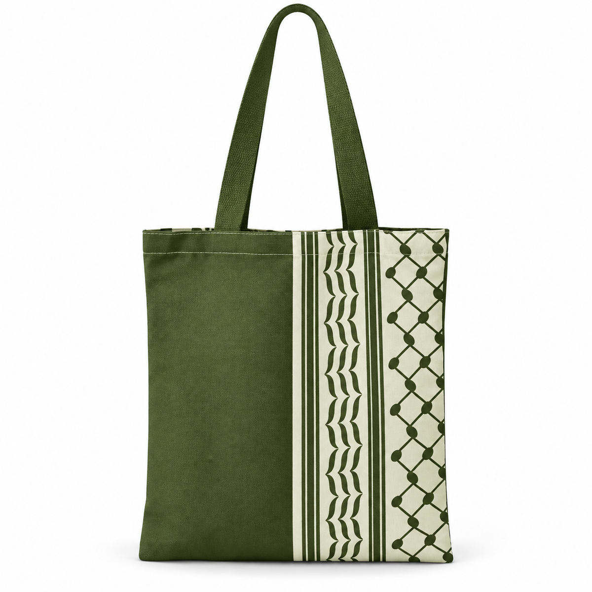 Keffiyeh Tote – Groen & Wit