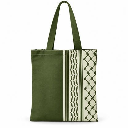 Keffiyeh Tote – Groen & Wit