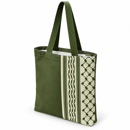 Keffiyeh Tote – Groen & Wit