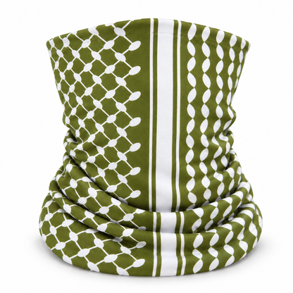 Olijf Groene Keffiyeh Bandana / Halsverwarmer