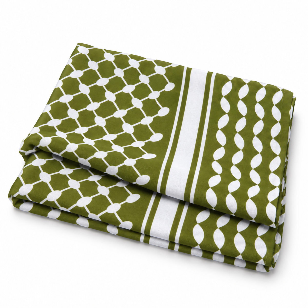 Olijf Groene Keffiyeh Bandana / Halsverwarmer