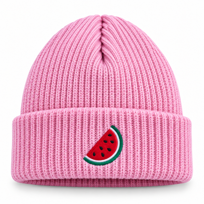 Bonnet pastèque rose