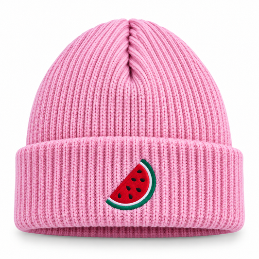 Gorro sandía rosa