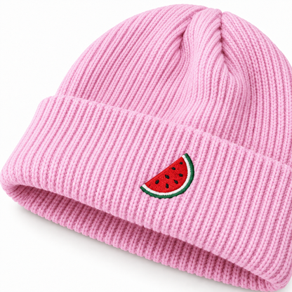 Bonnet pastèque rose