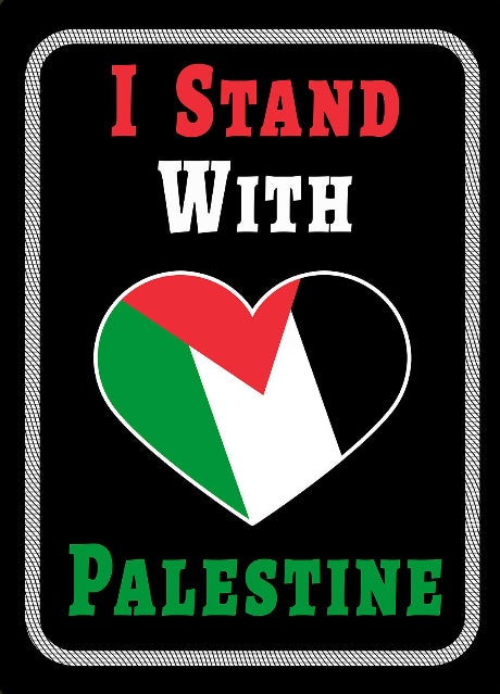 I Stand With Palestine Klistermärke 7,4x10,5 cm 5/10/20/40 Stycken