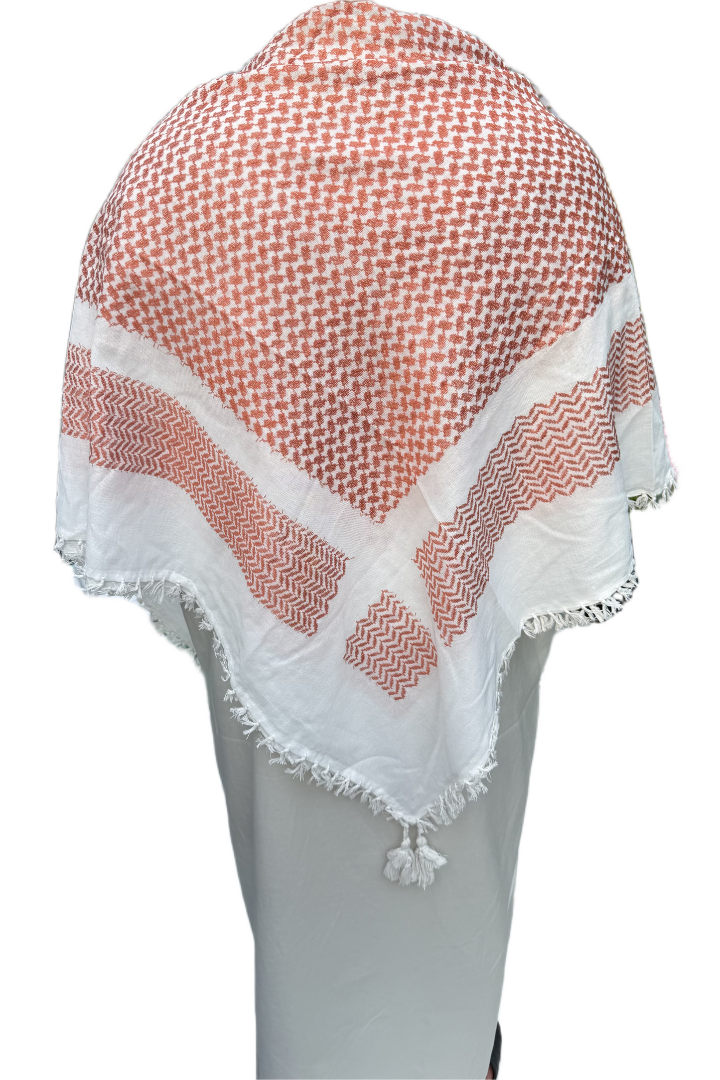 Kufiya/Keffiyeh Terracotta 100% Premium Katoen