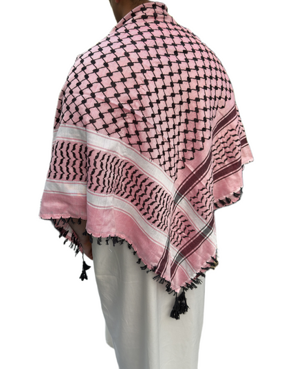 Kufiya/Keffiyeh Desert Pink 100% Katoen