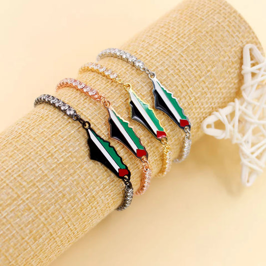 Palästina Armband mit funkelnden Steinen