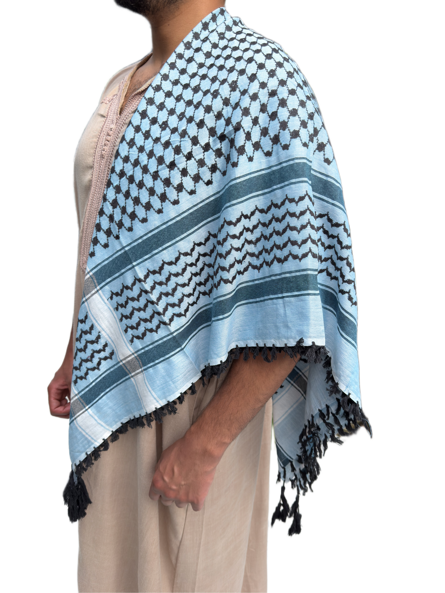 Kufiya/Keffiyeh Baby Blue