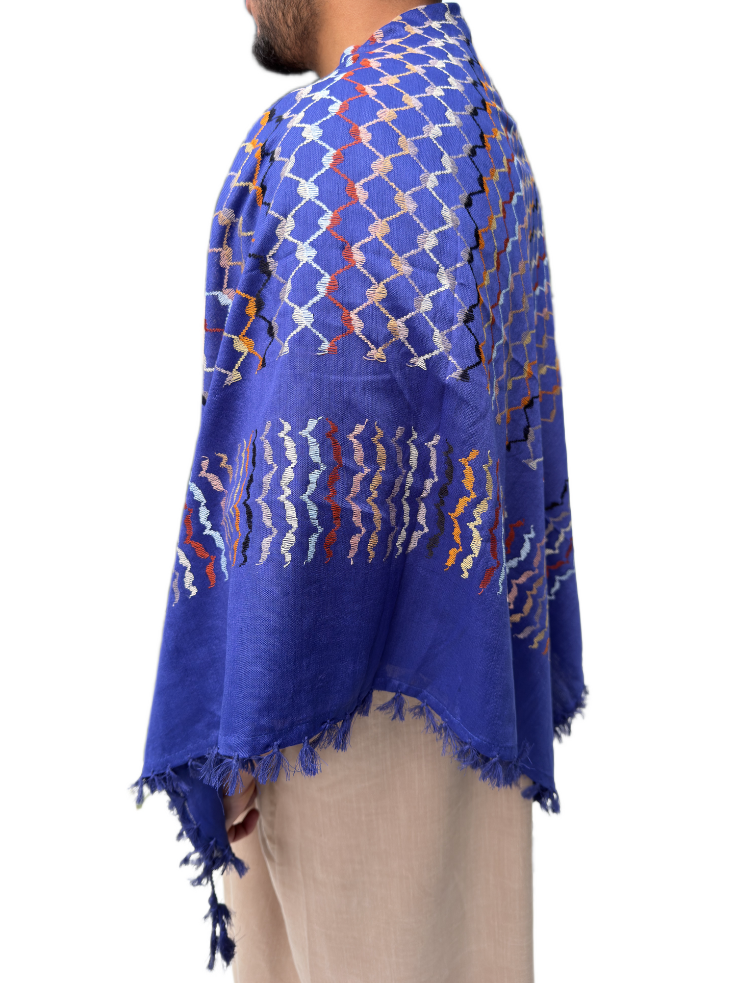 Kufiya/Keffiyeh Multi Blue