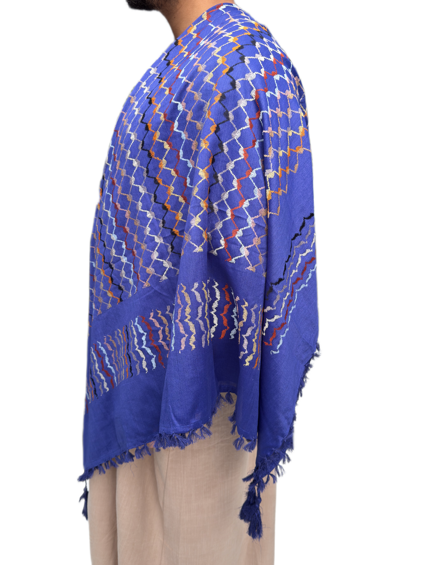Kufiya/Keffiyeh Multi Blue