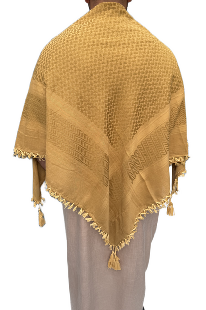 Kufiya Fully Desert Gold Premium