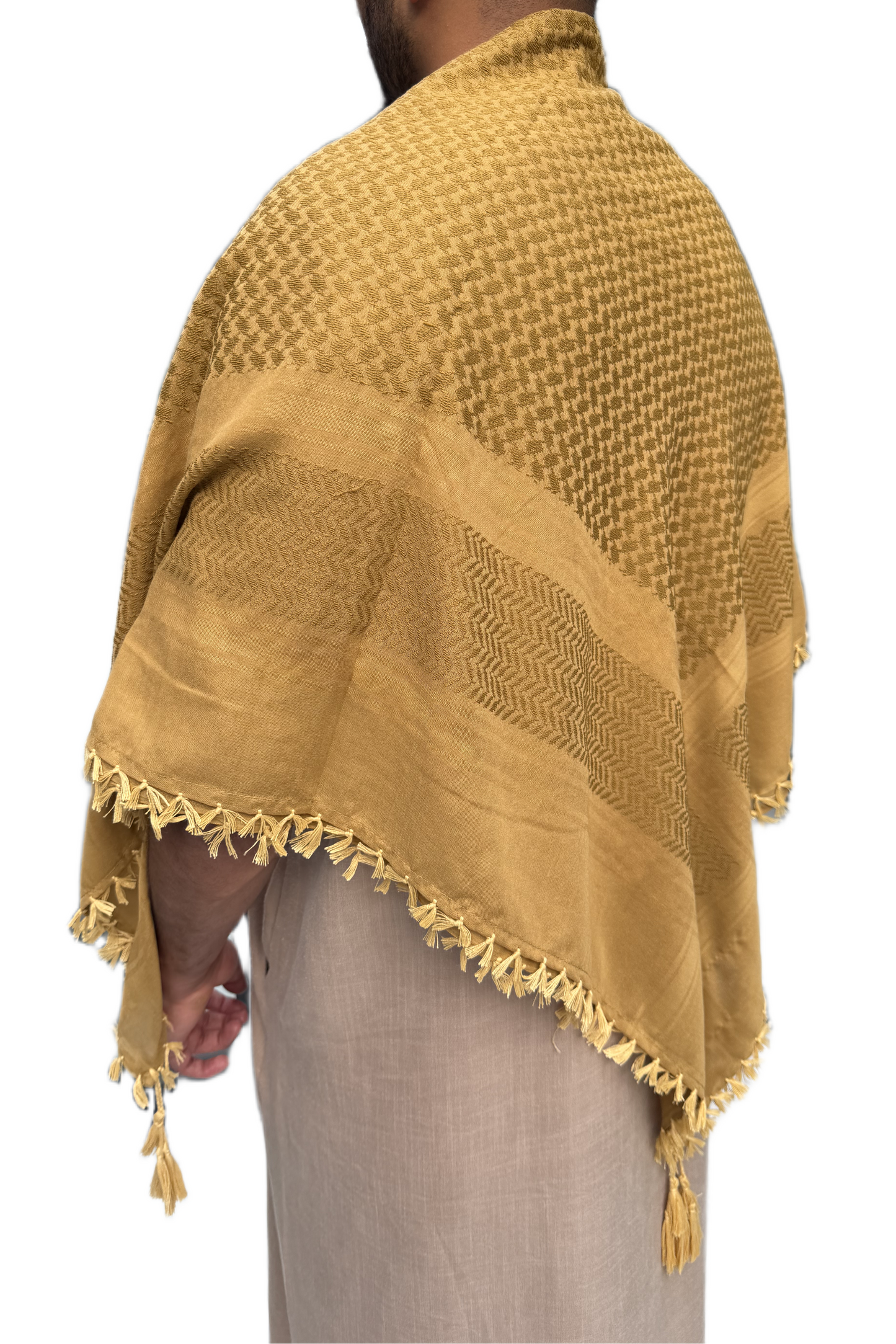 Kufiya Fully Desert Gold Premium