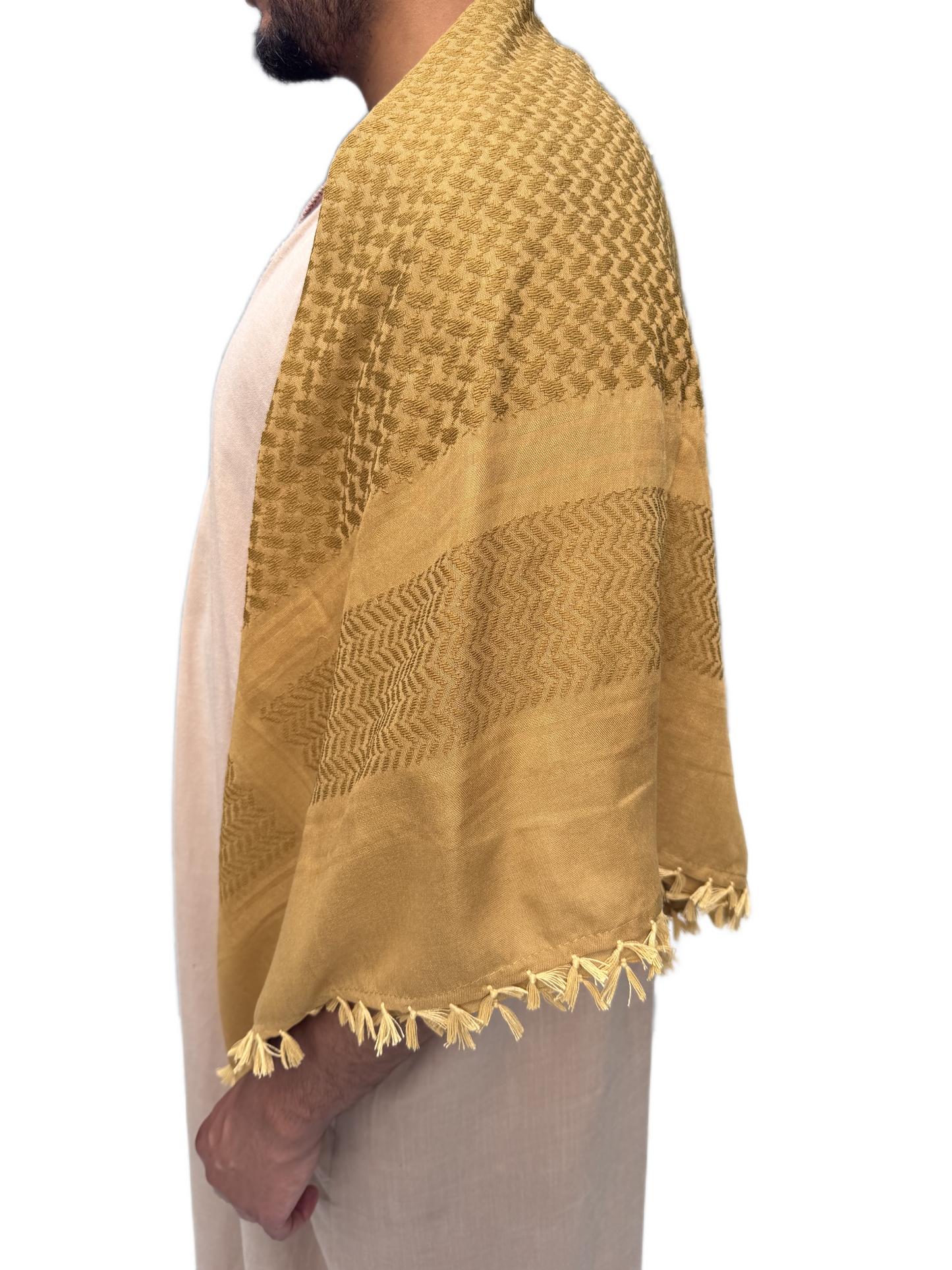 Kufiya Fully Desert Gold Premium