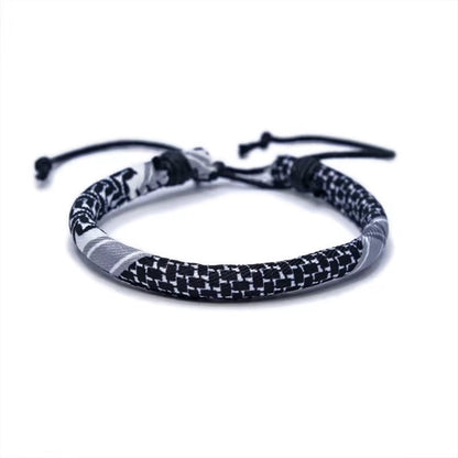 Keffiyeh Armband Rot/Grün/Schwarz