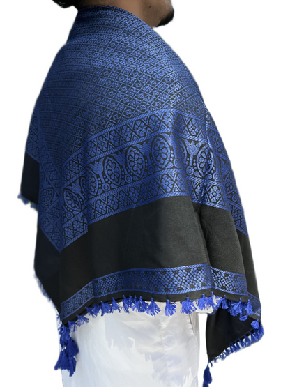 Shemagh Azul Negro
