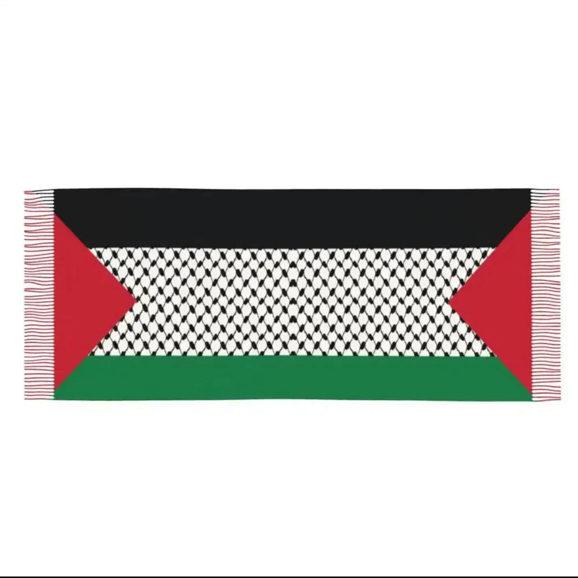 Gran bufanda Palestina de tela suave 200x70 cm