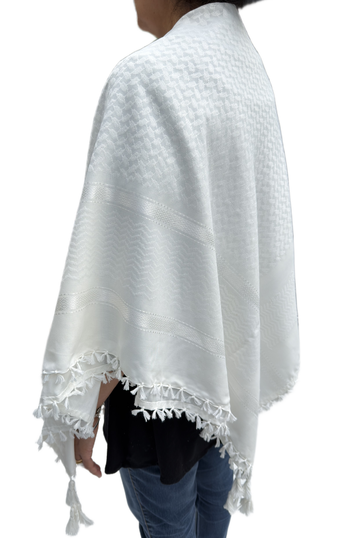 Kufiya Fully White Premium