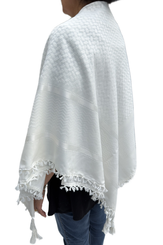 Kufiya Fully White Premium
