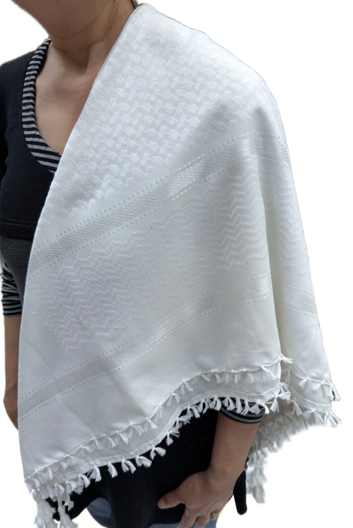 Kufiya Fully White Premium