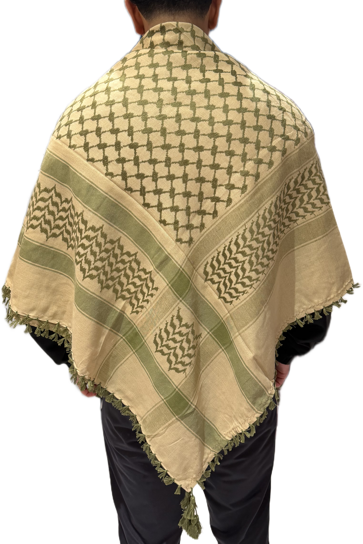 Kufiya/Keffiyeh Dessert Olive Cotton