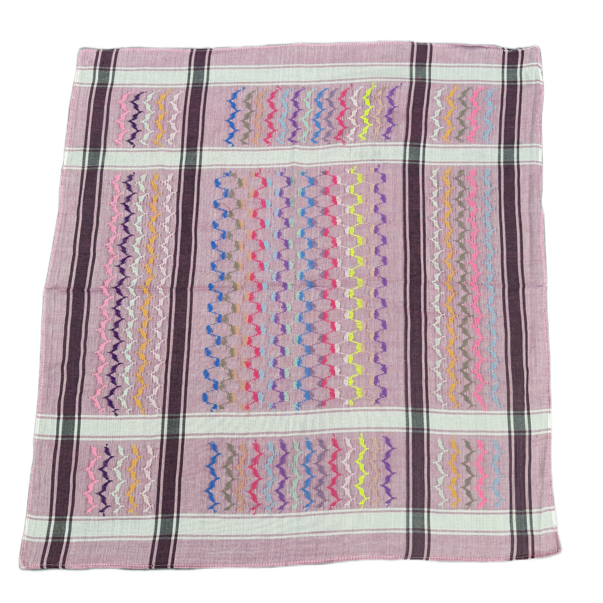 Kufiya/Keffiyeh Bandana Pink Rainbow